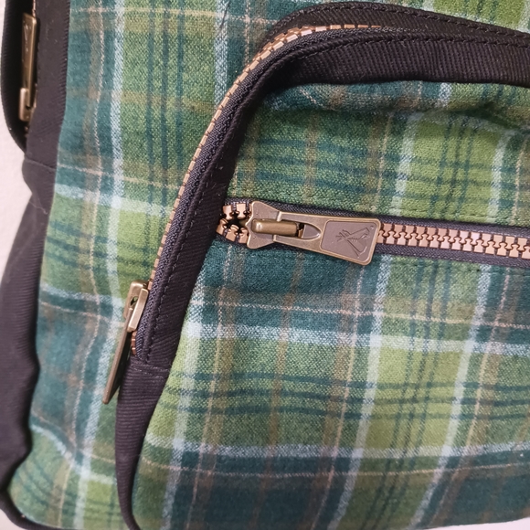 Pendleton Tartan Green Plaid Dome Backpack - Picture 4 of 6